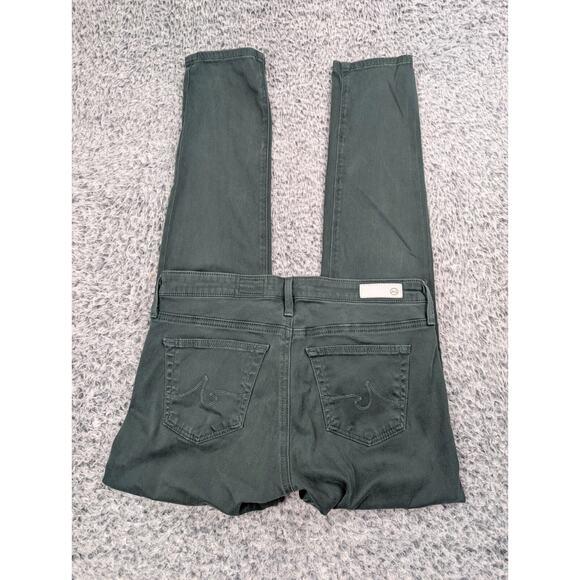 AG Adriano Goldschmied Jeans Womens 25 Green Stevie Slim Straight Ankle Stretch - Picture 1 of 10